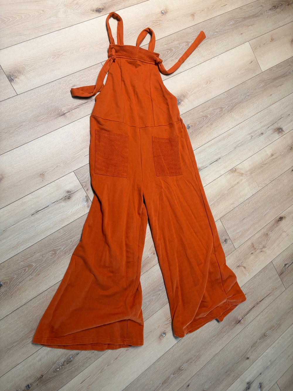 Orange Flare Overalls